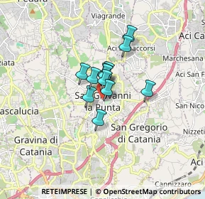Mappa Via Sottotenente G. Scalia, 95037 San Giovanni La Punta CT, Italia (1.03667)