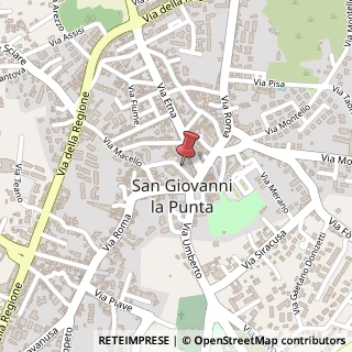 Mappa Via Sottotenente G. Scalia, 28A, 95037 San Giovanni la Punta, Catania (Sicilia)