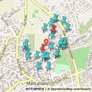 Mappa Via Case Nuove, 95030 Mascalucia CT, Italia (0.22414)