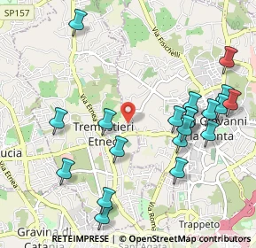 Mappa Via Palmentazzo, 95030 Tremestieri etneo CT, Italia (1.2845)