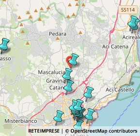 Mappa Via Palmentazzo, 95037 San Giovanni La Punta CT, Italia (6.28706)