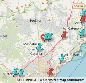 Mappa Via Palmentazzo, 95037 San Giovanni La Punta CT, Italia (5.89091)