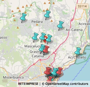 Mappa Via Palmentazzo, 95030 Tremestieri etneo CT, Italia (5.126)