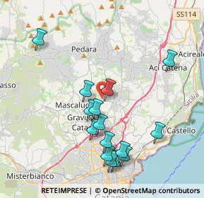 Mappa Via Palmentazzo, 95037 San Giovanni La Punta CT, Italia (4.484)