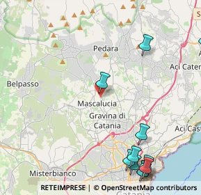 Mappa Via Giuseppe Garibaldi, 95030 Sant'Agata li Battiati CT, Italia (6.67818)