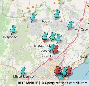 Mappa Via Giuseppe Garibaldi, 95030 Sant'Agata li Battiati CT, Italia (5.528)