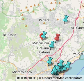 Mappa Via Giuseppe Garibaldi, 95030 Sant'Agata li Battiati CT, Italia (6.5665)