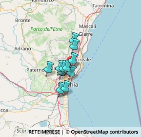 Mappa Via Catini, 95037 San Giovanni La Punta CT, Italia (8.96)