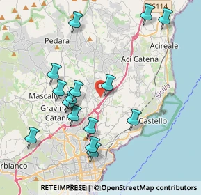 Mappa Via Catini, 95037 San Giovanni La Punta CT, Italia (4.52)