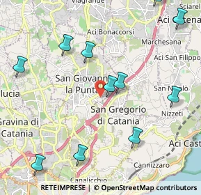 Mappa Via Catini, 95037 San Giovanni La Punta CT, Italia (2.83)