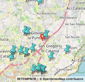 Mappa Via Catini, 95037 San Giovanni La Punta CT, Italia (2.84)