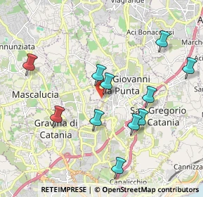 Mappa Via Sorrento, 95037 San Giovanni La Punta CT, Italia (2.23455)