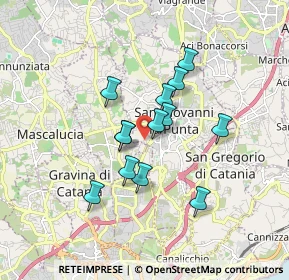 Mappa Via Sorrento, 95037 San Giovanni La Punta CT, Italia (1.50385)