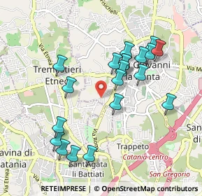 Mappa Via Sorrento, 95030 Tremestieri Etneo CT, Italia (1.0395)