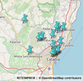 Mappa Via John Fitzgerald Kennedy, 95030 Mascalucia CT, Italia (7.06625)