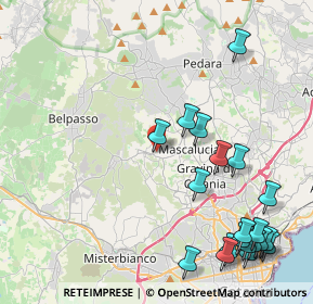 Mappa Via John Fitzgerald Kennedy, 95030 Mascalucia CT, Italia (6.1435)