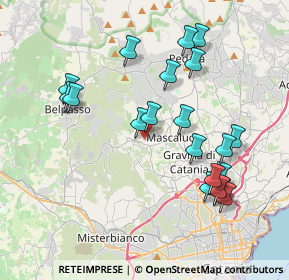 Mappa Via John Fitzgerald Kennedy, 95030 Mascalucia CT, Italia (4.46)