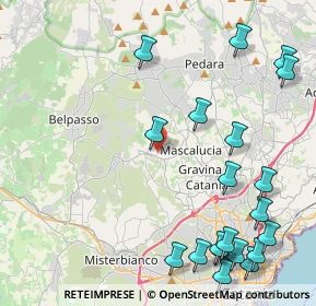 Mappa Via John Fitzgerald Kennedy, 95030 Mascalucia CT, Italia (6.375)