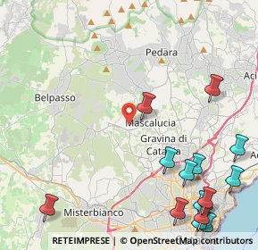 Mappa Via Amerigo Vespucci, 95030 Mascalucia CT, Italia (7.10133)
