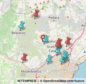 Mappa Via Amerigo Vespucci, 95030 Mascalucia CT, Italia (4.4925)