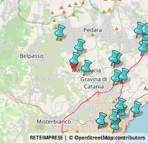 Mappa Via Amerigo Vespucci, 95030 Mascalucia CT, Italia (6.15316)