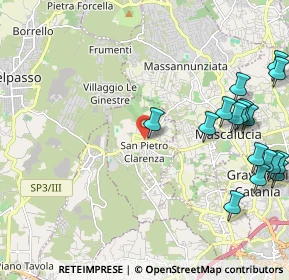 Mappa Via Rimembranze, 95030 San Pietro Clarenza CT, Italia (3.14765)