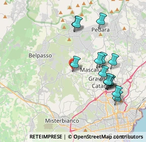 Mappa Via Rimembranze, 95030 San Pietro Clarenza CT, Italia (4.33357)