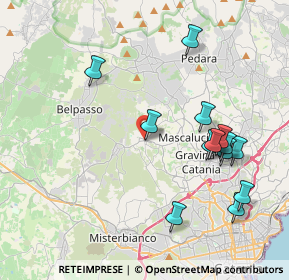 Mappa Via Rimembranze, 95030 San Pietro Clarenza CT, Italia (4.76231)