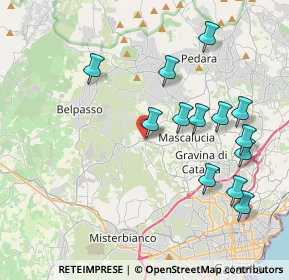 Mappa Via Rimembranze, 95030 San Pietro Clarenza CT, Italia (4.66692)