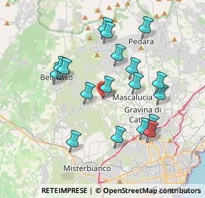 Mappa Via Rimembranze, 95030 San Pietro Clarenza CT, Italia (4.03778)