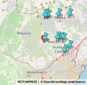 Mappa Via Rimembranze, 95030 San Pietro Clarenza CT, Italia (4.18182)