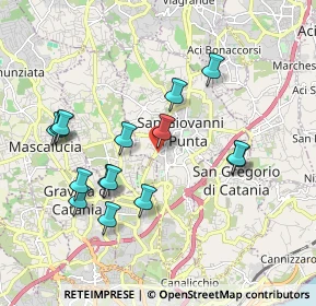 Mappa Via della regione, 95030 San Giovanni la punta CT, Italia (2.11467)
