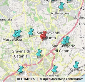 Mappa Via della regione, 95030 San Giovanni la punta CT, Italia (2.73357)