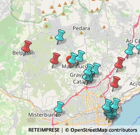 Mappa Via Giuffrida Salvatore, 95030 Mascalucia CT, Italia (5.2995)