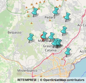 Mappa Via Giuffrida Salvatore, 95030 Mascalucia CT, Italia (3.57083)