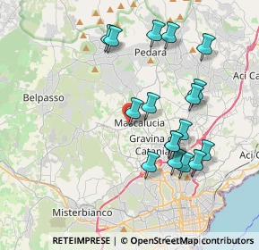 Mappa Via Giuffrida Salvatore, 95030 Mascalucia CT, Italia (4.27471)