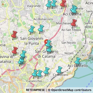 Mappa Via Carcara, 95027 San Gregorio di Catania CT, Italia (3.127)