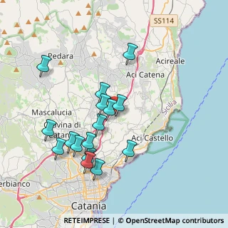 Mappa Via Carcara, 95027 San Gregorio di Catania CT, Italia (4.12625)