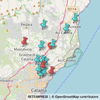 Mappa Via Carcara, 95027 San Gregorio di Catania CT, Italia (4.27714)