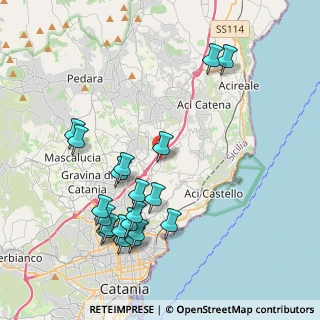 Mappa Via Carcara, 95027 San Gregorio di Catania CT, Italia (4.9355)