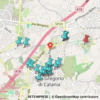 Mappa Via Carcara, 95027 San Gregorio di Catania CT, Italia (0.6095)