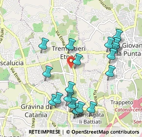 Mappa Via Giovanni Guglielmino, 95030 Tremestieri Etneo CT, Italia (1.208)
