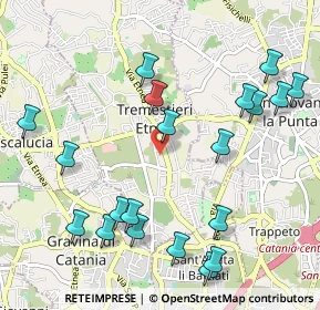 Mappa Via Giovanni Guglielmino, 95030 Tremestieri Etneo CT, Italia (1.3585)