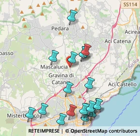 Mappa Via Giovanni Guglielmino, 95030 Tremestieri Etneo CT, Italia (5.2225)