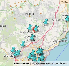 Mappa Via Giovanni Guglielmino, 95030 Tremestieri Etneo CT, Italia (6.036)