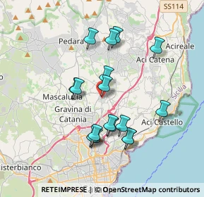 Mappa Via Trappeto, 95037 San Giovanni La Punta CT, Italia (3.70294)