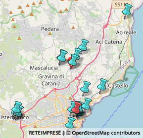 Mappa Via Trappeto, 95037 San Giovanni La Punta CT, Italia (5.5)