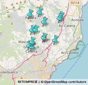 Mappa Via Trappeto, 95037 San Giovanni La Punta CT, Italia (3.45083)