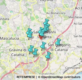 Mappa Via Trappeto, 95037 San Giovanni La Punta CT, Italia (1.30167)