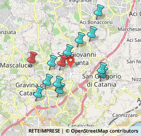 Mappa Via Trappeto, 95037 San Giovanni La Punta CT, Italia (1.88846)